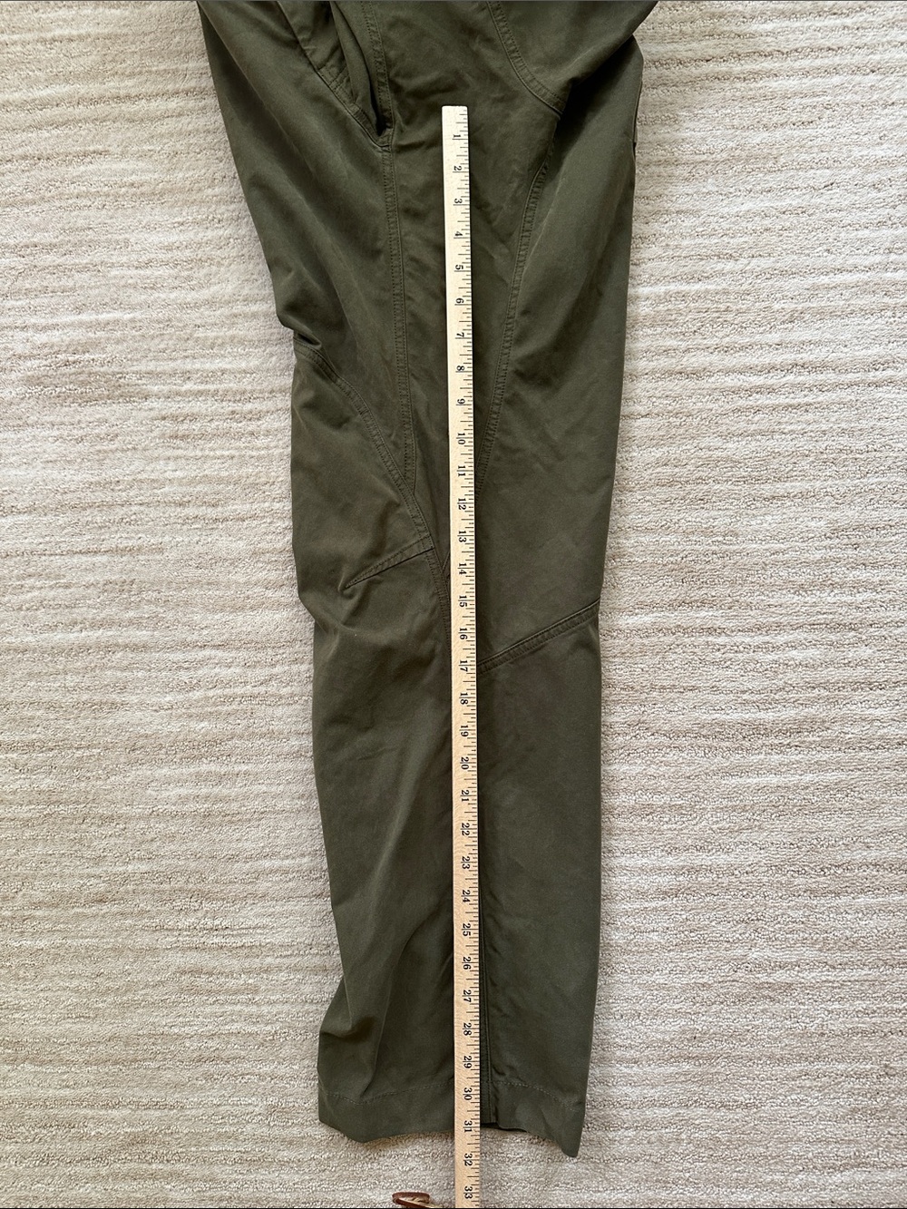 EUC Arc'teryx Cronin Cotton Pant Size Heavy Duty Climbing Utility Green 34” x32” - Picture 13 of 16